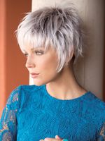 Cross-border Chemical Fiber Wig Silver Gradient Short Hair Women's Wig  Batch Delivery Factory Wholesale main image 4