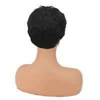Women's Black Short Hair Wig Chemical Fiber Headgear Wholesale main image 3