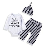 Cute Letter Cotton Printing Pants Sets Baby Clothes sku image 1