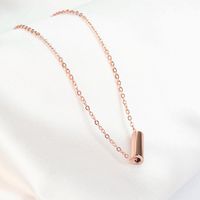 Simple Style Geometric Titanium Steel Pendant Necklace Plating Stainless Steel Necklaces main image 2