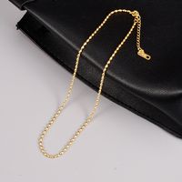 Simple Style Geometric Titanium Steel Necklace Plating Stainless Steel Necklaces main image 1