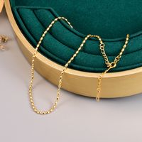 Einfacher Stil Geometrisch Titan Stahl Halskette Überzug Edelstahl Halsketten sku image 1