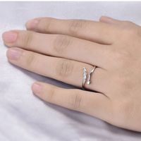 Fashion Angel Wings Heart Shape Alloy Plating Open Ring 1 Piece main image 5