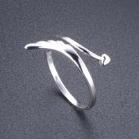 Fashion Angel Wings Heart Shape Alloy Plating Open Ring 1 Piece main image 3