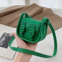 Fashion Solid Color Square Flip Cover Shoulder Bag main image 1