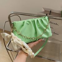 Fashion Ribbon Square Zipper Cloud Shape Bag main image 3