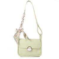 Fashion Geometric Ribbon Square Flip Cover Shoulder Bag sku image 1