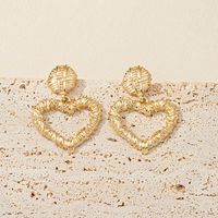 Fashion Heart Shape Alloy Plating Earrings main image 8
