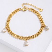 Fashion Geometric Copper Bracelets Plating Zircon Copper Bracelets sku image 1