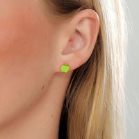 Fashion Apple Stainless Steel Ear Studs main image 8