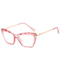 Simple Style Color Block Crystal Square Frameless Optical Glasses sku image 4