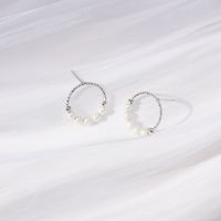 Style Classique Rond Le Cuivre Boucles D'oreilles Incruster Boucles D'oreilles En Cuivre main image 5