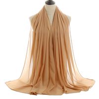 Mode Einfarbig Chiffon Drucken Chiffon Schals sku image 21