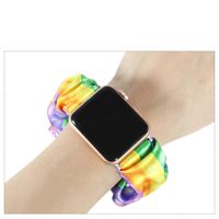 Mode  Iwatch Frauen Elastische Gedruckte Regenbogen Stoff Strap Großhandel main image 1