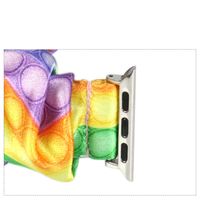 Fashion  Iwatch Women's Elastic Printed Rainbow Fabric Strap Wholesale main image 2