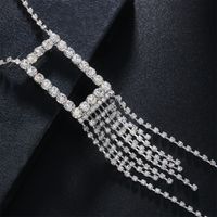 Fashion Geometric Alloy Plating Rhinestones Chest Necklace Body Chain main image 4