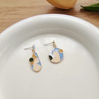 Mignon Chat Alliage Placage Des Boucles D'oreilles main image 5