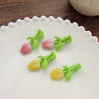 Sweet Flower Alloy Stoving Varnish Hair Clip 1 Piece main image 4