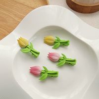 Sweet Flower Alloy Stoving Varnish Hair Clip 1 Piece main image 1
