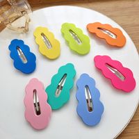 Cute Solid Color Metal Plating Hair Clip main image 1