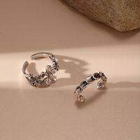 Fashion Flower Metal Plating Open Ring 1 Piece main image 5