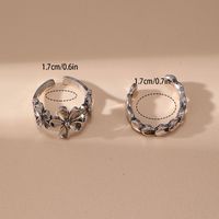 Fashion Flower Metal Plating Open Ring 1 Piece main image 4