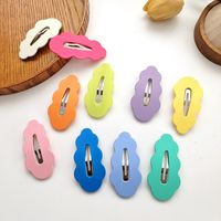 Cute Solid Color Metal Plating Hair Clip main image 3