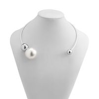 Einfacher Stil Geometrisch Legierung Perle Metall Halsband sku image 2