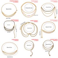 Simple Style Geometric Alloy Layered Plating Women's Chain Belts main image 5