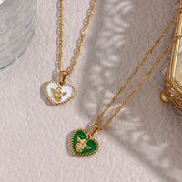 Fashion Heart Shape Stainless Steel Pendant Necklace Plating Stainless Steel Necklaces main image 4