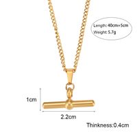 Vintage Style Geometric Stainless Steel Plating Gold Plated Pendant Necklace Hoop Earrings main image 5