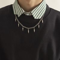 Einfacher Stil Geometrisch Titan Stahl Halskette Polieren Edelstahl Halsketten main image 1