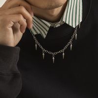Einfacher Stil Geometrisch Titan Stahl Halskette Polieren Edelstahl Halsketten main image 2