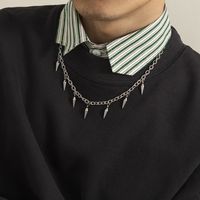 Einfacher Stil Geometrisch Titan Stahl Halskette Polieren Edelstahl Halsketten main image 3