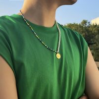 Bohemien Stern Perlen Legierung Überzug Halskette Mit Anhänger main image 4