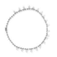 Fashion Geometric Iron Pearl Chain Men'S Necklace main image 5