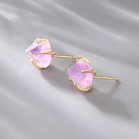 Fashion Crystal Copper Ear Studs Plating Crystal Copper Earrings main image 4