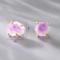 Fashion Crystal Copper Ear Studs Plating Crystal Copper Earrings main image 2