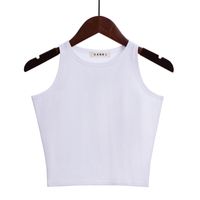 Women's T-shirt Sleeveless Tank Tops Basic Fashion Solid Color main image 2