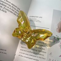 Fashion Butterfly Plastic Resin Polishing Hair Claws sku image 2