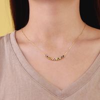 Elegant Heart Shape Copper Necklace Inlay Zircon Copper Necklaces main image 8