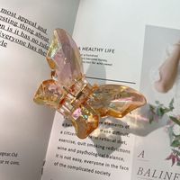 Fashion Butterfly Plastic Resin Polishing Hair Claws sku image 5