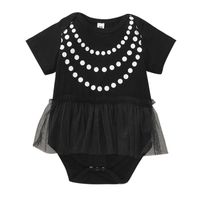 Baby Cute Summer New Style Short-sleeved One-piece Casual Baby Triangle Romper sku image 11