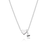 Fashion Letter Heart Shape Alloy Plating Necklace main image 5