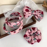 Sweet Flower Cloth Bow Knot Hair Clip Hair Band Hair Tie main image 1