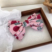 Sweet Flower Cloth Bow Knot Hair Clip Hair Band Hair Tie sku image 4