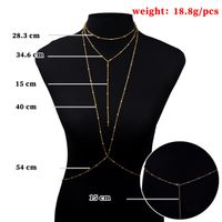 Fashion Solid Color Alloy Plating Body Chain main image 2