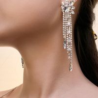 Fashion Geometric Rhinestone Zircon Ear Studs main image 1