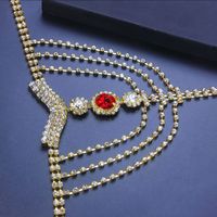 Fashion Geometric Alloy Rhinestones Body Chain main image 3