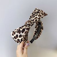 Simple Style Bow Knot Leopard Cloth Printing Hair Band sku image 8